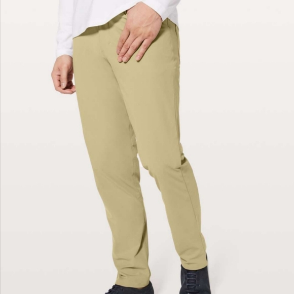 Lululemon ABC Pant Classic 32" Men's 30 Beige Tan Warpstreme Material Activewear - Picture 1 of 12